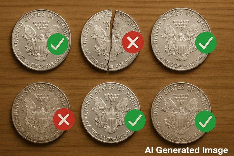 AI generated silver eagles
