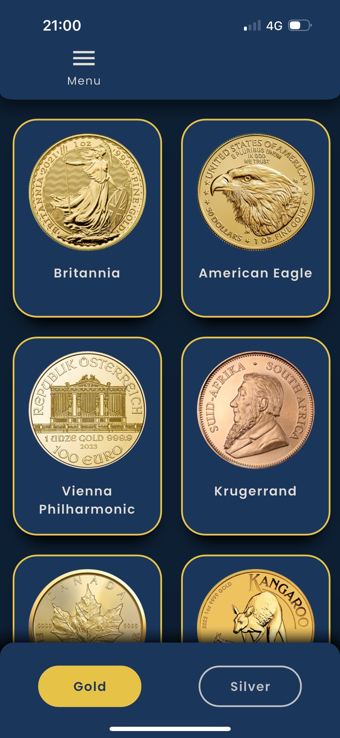 A Screenshot From Coin Tester App
