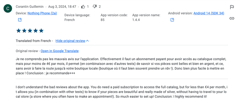 Google Play Review 3