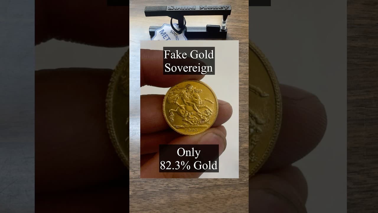 Real Gold – Fake Sovereign: purity limitation of the ping test